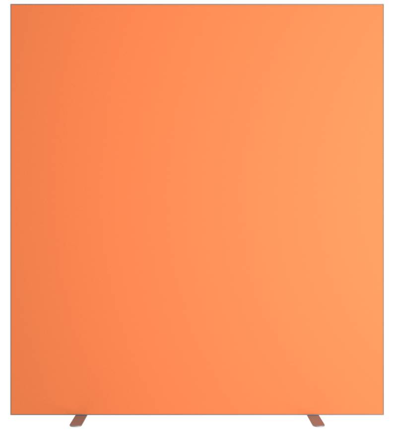 PAPERFLOW Trennwand easyScreen, Textiloberfläche, orange von paperflow