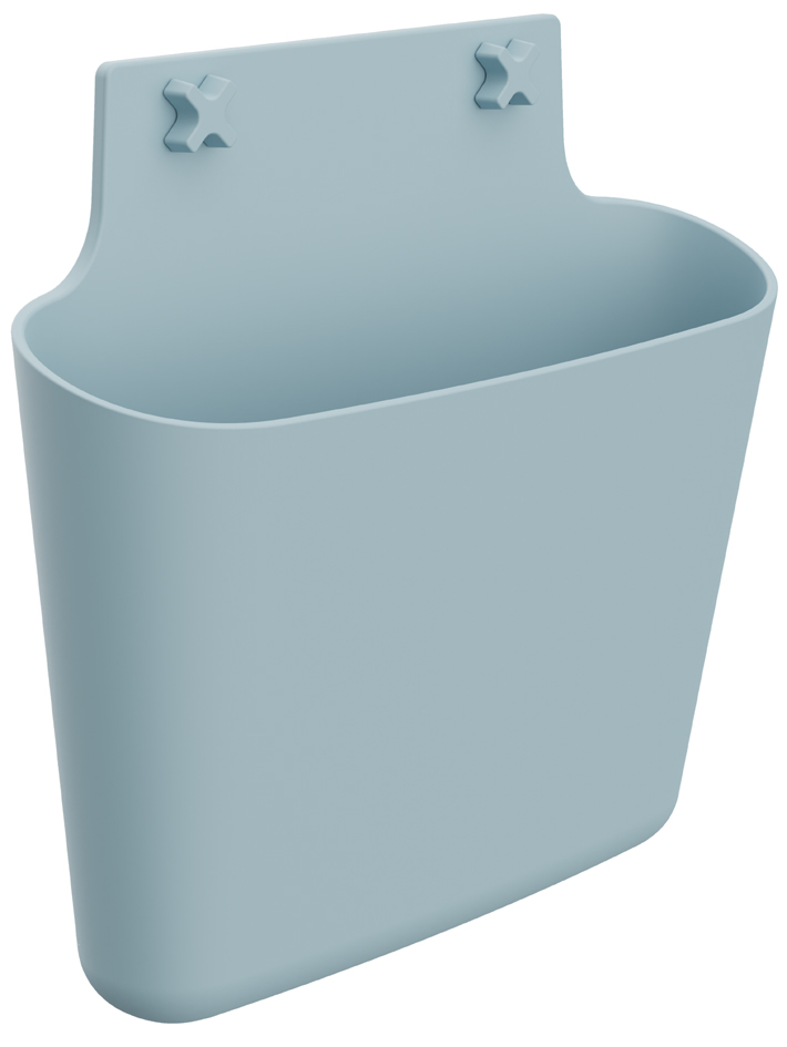 PAPERFLOW Wand-Prospekthalter XL, 1 Fach, DIN A4, blau von paperflow