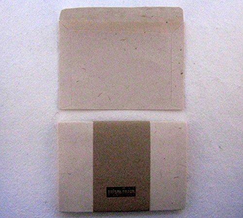 LieblingsCouverts: C6 Briefumschläge Seidelbastpapier handgeschöpft 20 Stück von paperfreak