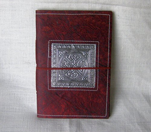 paperfreak: Notizbuch"veganes Leder" A4- Lederpapierbuch mit Metallapplikation > Samarkand < 18x26 cm von paperfreak