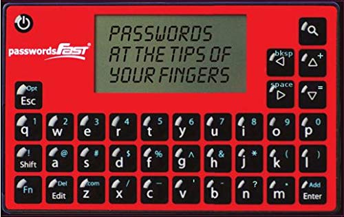 PasswordsFAST elektronisches Passwortspeichergerät, Stand-alone-Gerät, englischsprachige Bedienoberfläche von passwordsFAST