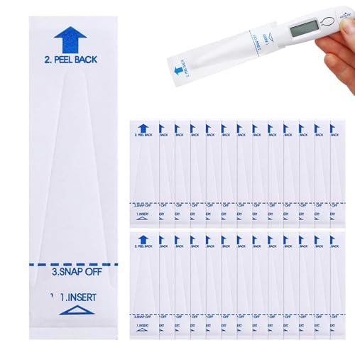 100 Stück Hygienehüllen Für Fieberthermometer 97 * 26mm, Einweg Thermometer Schutzhüllen,Universelle Elektronische Thermometerabdeckungen Für Mündliche Achselhöhle Rektale Elektrische Thermometer 100 Stück Hygienehüllen Für Fieberthermometer 97 * 26mm, Einweg Thermometer Schutzhüllen,Universelle Elektronische Thermometerabdeckungen Für Mündliche Achselhöhle Rektale Elektrische Thermometer von pcsfoe