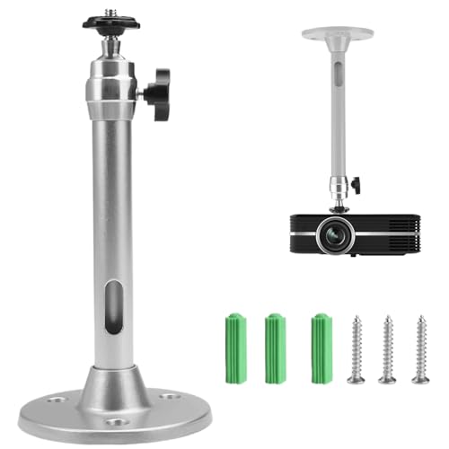 pcsfoe Beamer Halterung,Beamer Deckenhalterung,Deckenhalterung Beamer,Beamer Halterung Decke,Deckenhalter Beamer,Projektor Halterung Für Projektor-Dvr-Kamera, Maximale Tragfähigkeit 5 Kg von pcsfoe