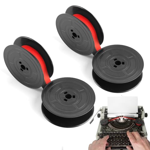 peaceking Packung mit 2 Schreibmaschinenbändern aus Nylon, je 7 Meter, kompatibel mit den meisten Olivetti-Maschinen, langlebige und zuverlässige Schreibmaschinenbänder(GR4) von peaceking