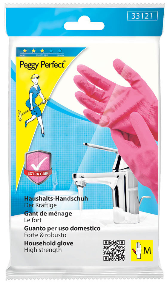 Peggy Perfect Latex-Universal-Handschuh Extra Grip, M von peggy perfect