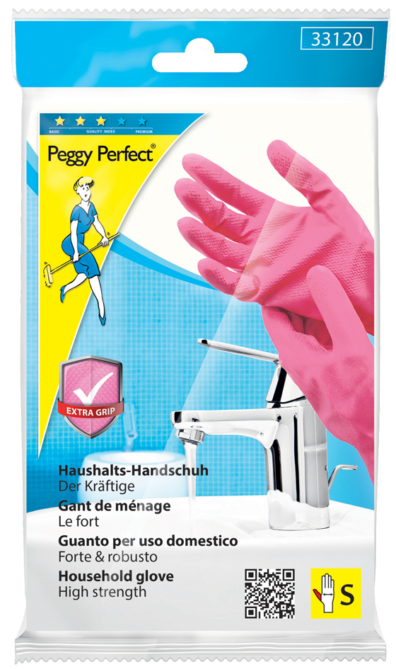 Peggy Perfect Latex-Universal-Handschuh Extra Grip, S von peggy perfect