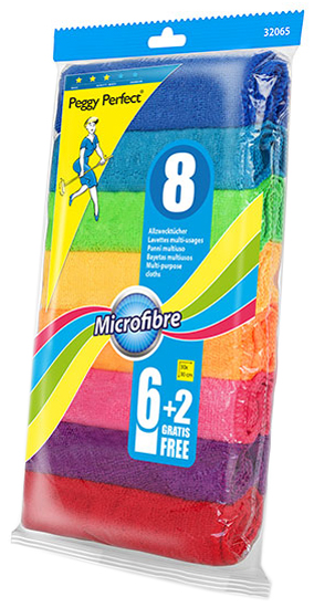 Peggy Perfect Microfaser-Allzwecktücher, 8er Pack von peggy perfect