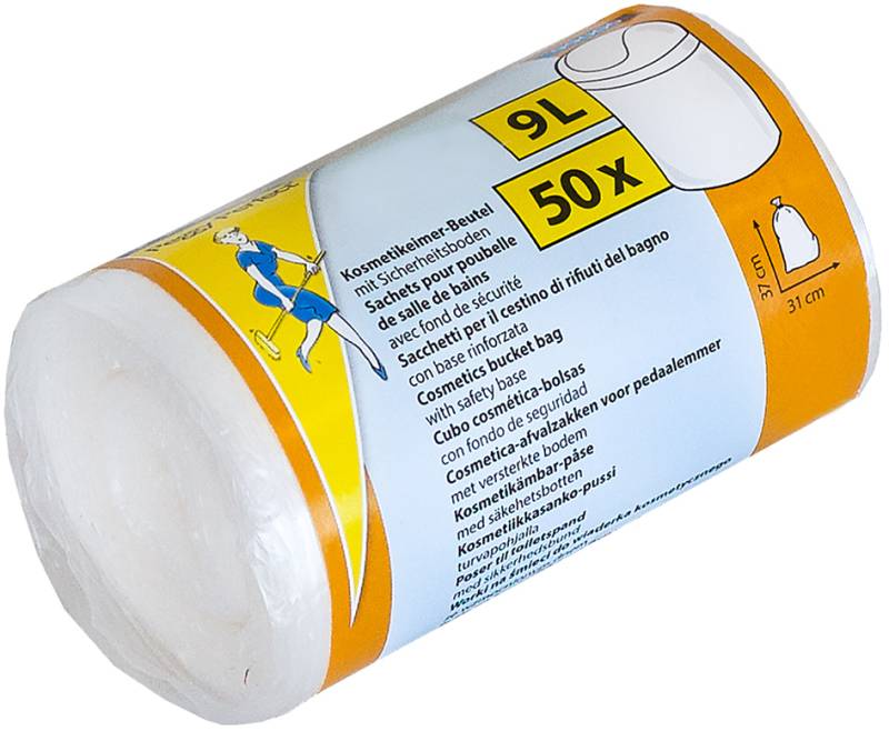 Peggy Perfect Mülleimerbeutel HDPE, 9 - 15 l, transparent von peggy perfect