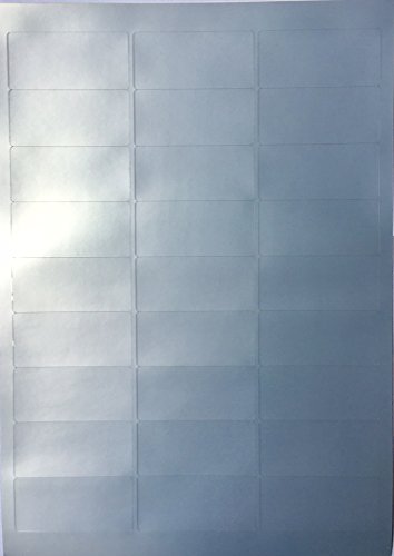peha® Typenschild-Etiketten (A4, 270 Stück, 63,5 x 29,6 mm, wetterfest) 10 Blatt silber von peha