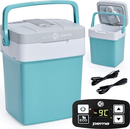 peme Essential Auto Kühlbox 22,9L - Elektrische Kühl- und Warmhaltebox, Dual Power 12V & 230V, Eco-Modus, USB-Ladefunktion, sichere Deckelverriegelung, für Auto, Boot, Camping peme Essential Auto Kühlbox 22,9L - Elektrische Kühl- und Warmhaltebox, Dual Power 12V & 230V, Eco-Modus, USB-Ladefunktion, sichere Deckelverriegelung, für Auto, Boot, Camping von peme