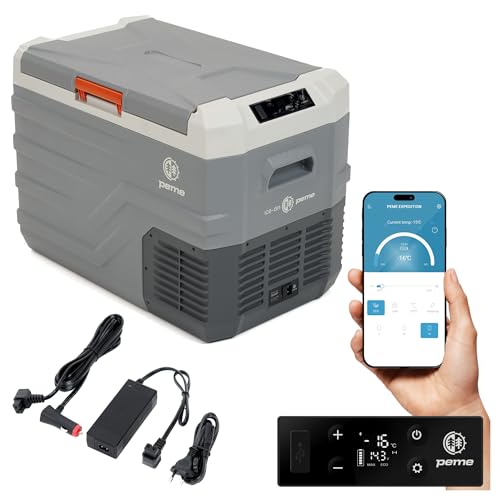 peme Quest 35,3 L – Leistungsstarke 35,3L Kompressor-Kühlbox mit App-Steuerung, Tiefkühl- und Heizfunktion, Dual-Power 12/24V, 100-240V – Ideal für Camping, Outdoor & Auto von peme