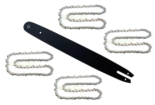 45cm / 1,3 mm / 3/8" / 62 TG Schwert + 4X Kette kompatibel mit MTD GCS 4600/45 Kettensäge 45cm / 1,3 mm / 3/8" / 62 TG Schwert + 4X Kette kompatibel mit MTD GCS 4600/45 Kettensäge von perfektGarten