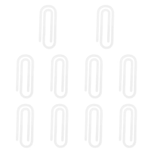 perfk 10x transparentes Acryl -Leer -Papier -Clips Wärmeübertragungsklamm, 7.6cmx3cm von perfk