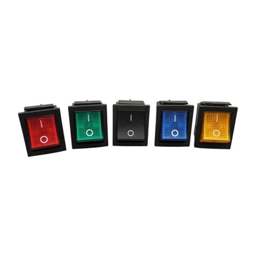 perfk 5x Bootsschalter Set Gute Elektrische Isolierung Einfach zu Verwenden Kompakt 20a 125 V von perfk