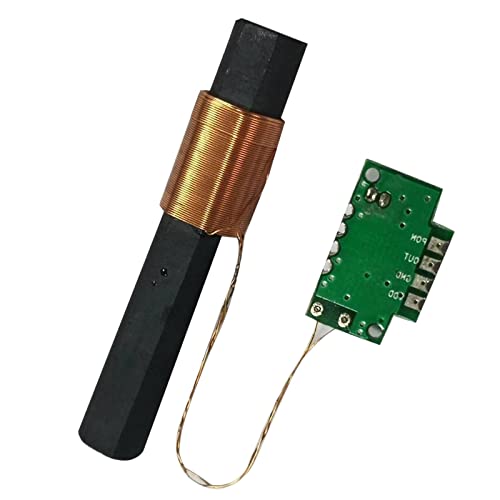 perfk DCF77-Empfängermodul mit Antenne – 77,5-kHz-Funkmodul für präzise Zeitsynchronisierung, 1,1-5,0 V, Ideal für elektronische Signalkomponenten von perfk