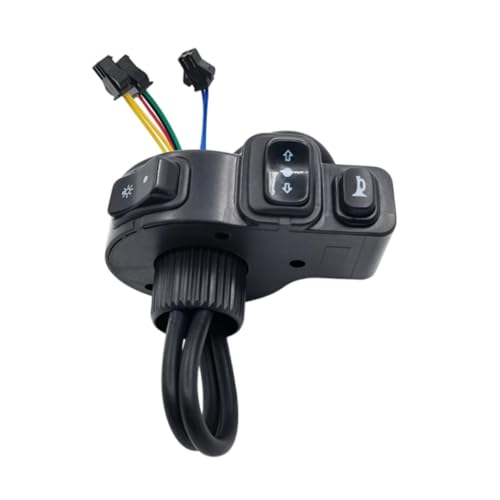 perfk Elektrofahrrad -Kopflicht -Hornschalter Lichthorn und Kontrollschalter, universeller, stabiler 3 -in 1 -Taste für Roller perfk Elektrofahrrad -Kopflicht -Hornschalter Lichthorn und Kontrollschalter, universeller, stabiler 3 -in 1 -Taste für Roller von perfk