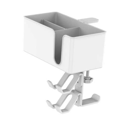 perfk Getränkehalter für den Schreibtisch, Desktop-Organizer, Telefon, minimalistische Stift-Aufbewahrungsbox, Controller, Kopfhörer-Aufhänger für, Weiß perfk Getränkehalter für den Schreibtisch, Desktop-Organizer, Telefon, minimalistische Stift-Aufbewahrungsbox, Controller, Kopfhörer-Aufhänger für, Weiß von perfk