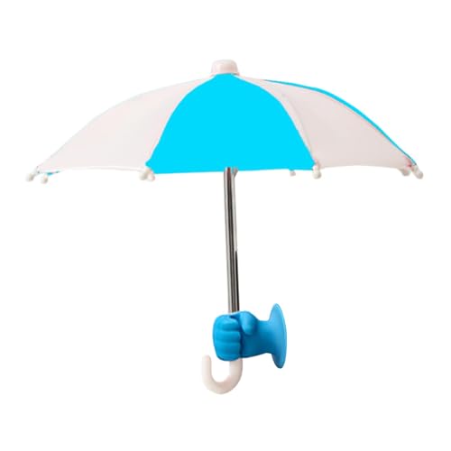 perfk Telefon-Regenschirmhalter für die Abdeckung, regenfest, Sonnenblende, Saugnapfständer für Außenfotografie, Auto-Fahrrad-Navigation, Blau Weiss perfk Telefon-Regenschirmhalter für die Abdeckung, regenfest, Sonnenblende, Saugnapfständer für Außenfotografie, Auto-Fahrrad-Navigation, Blau Weiss von perfk