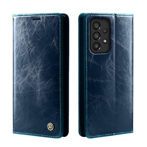phase9 Handyhülle für Samsung Galaxy A33 5G Klapphülle Magnetverschluss RFID-Schutz Kartenfächer Geldfach Standfunktion Vintage Schutzhülle Blau phase9 Handyhülle für Samsung Galaxy A33 5G Klapphülle Magnetverschluss RFID-Schutz Kartenfächer Geldfach Standfunktion Vintage Schutzhülle Blau von phase9