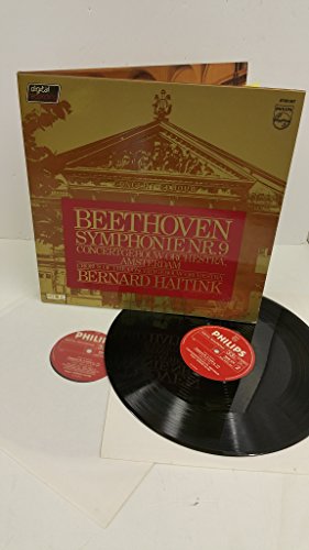 BEETHOVEN, HAITINK, CONCERTGEBOUW ORCHESTRA AMSTERDAM, CHORUS OF THE CONCERTGEBOUW ORCHESTRA symphonie nr. 9, gatefold, 2 x lp, 6769 067 von philips