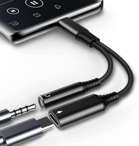Adapter USB C Kopfhörer und Laden, 2 in 1 USB C Klinke Adapter - PD 60W Schnellladung, Type C auf 3.5mm Klinke Adapter für Samsung Galaxy A53 A54 A34 A33 S23 S22 S21 S20, Pixel 7/6 Adapter USB C Kopfhörer und Laden, 2 in 1 USB C Klinke Adapter - PD 60W Schnellladung, Type C auf 3.5mm Klinke Adapter für Samsung Galaxy A53 A54 A34 A33 S23 S22 S21 S20, Pixel 7/6 von phoie