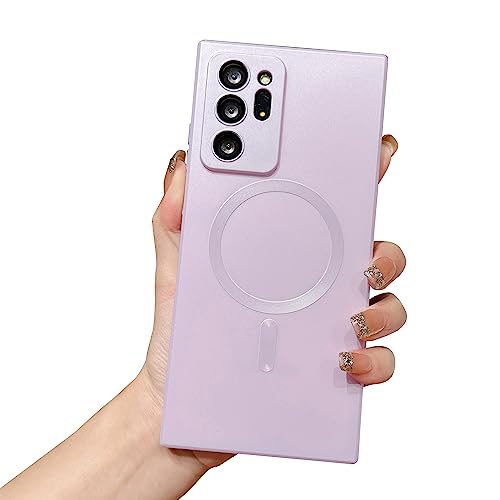 phylla Samsung Galaxy Note 20 Ultra Handyhülle [kompatibel mit MagSafe] [Vollkameraschutz] [schlank] Luxus Magnetisch Einfarbig Abdeckung Weiche Silikon Bumper für Note 20 Ultra 5g 6,9 Zoll (17,5 cm) von phylla
