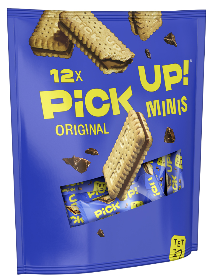 PiCK UP! Keksriegel , Choco minis, , Beutel von pick up!
