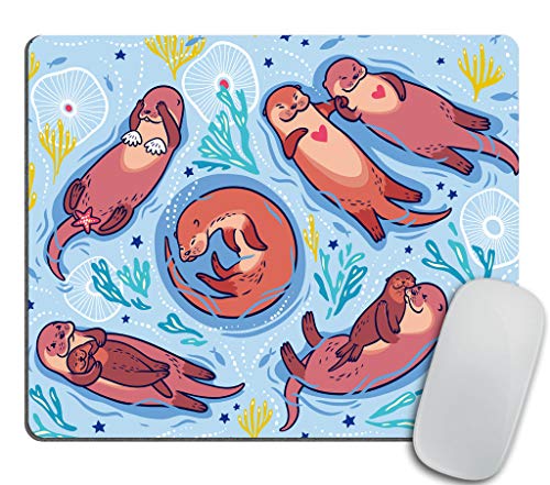 Mauspad mit Tiermotiven, brauner Otter, rechteckig, rutschfest, Gummi, 240 x 200 x 3 mm Mauspad mit Tiermotiven, brauner Otter, rechteckig, rutschfest, Gummi, 240 x 200 x 3 mm von pingpi