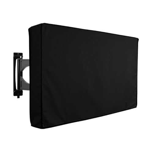 pipisweet Graue Outdoor-TV-Bildschirmabdeckung, wetterfest, universeller Schutz, staubdicht, wasserdicht, Hülle für 55,9 - 165,7 cm (22 - 65 Zoll) LCD-Fernseher (Schwarz, 178,8 x 190,5 cm) von pipisweet