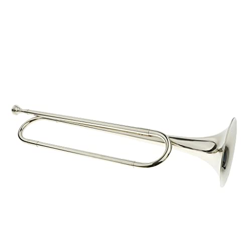 B Key Bugle Kavallerie Trompete für Band Kinder Schüler Anfänger Silber Messing Instrument B Key Bugle Kavallerie Trompete für Band Kinder Schüler Anfänger Silber Messing Instrument von pistro