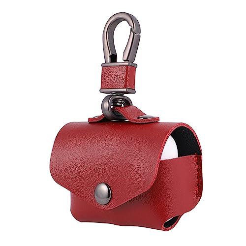 Leder-Kopfhöreretui mit Schlüsselanhänger, rote Schutzhülle für Pro Ladebox Leder-Kopfhöreretui mit Schlüsselanhänger, rote Schutzhülle für Pro Ladebox von pistro