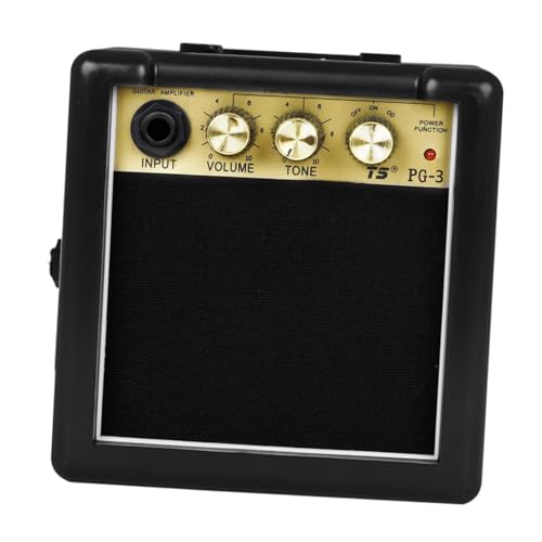 Mini-Gitarrenverstärker, 3 W, tragbarer Bassverstärker, kompakter E-Gitarren-Lautsprecher, hohe Leistung, einfach zu installieren, platzsparendes Instrumentenzubehör von pistro
