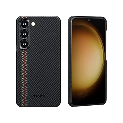 pitaka Magnetische Hülle für Samsung Galaxy S23 Plus Ultradünne Handyhülle aus 600D Aramidfaser Schutzhülle Kompatibel mit PITAKAs Magsafe Zubehör [Fusion Weaving MagEZ Case 3] Rhapsodie von pitaka