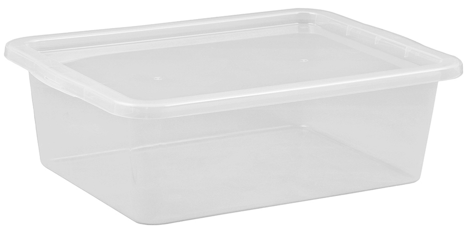 plast team Aufbewahrungsbox BASIC BOX Bettbox, 30,0 Liter von plast team