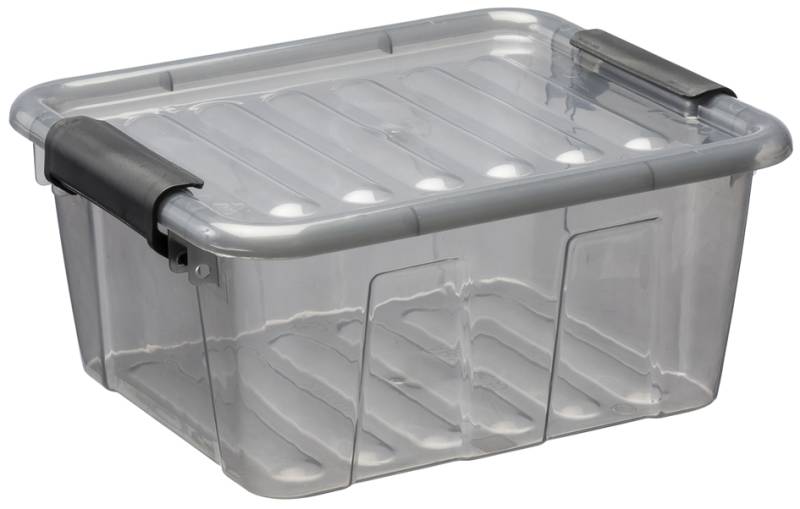 plast team Aufbewahrungsbox HOME BOX, 2,0 Liter, grau- von plast team