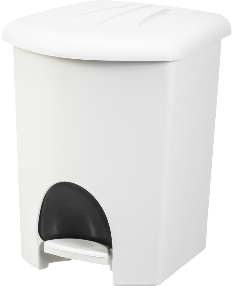 plast team Tret-Abfalleimer, 16 Liter, weiß von plast team