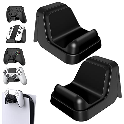 playvital 2 Stück Wandhalterung Controller/Kopfhörer für ps5,Stand mit Antirutsches Design für Xbox Series Controller,Wandhalter für Switch Pro Controller Konsole Ständerhalter für ps5(Schwarz) von playvital