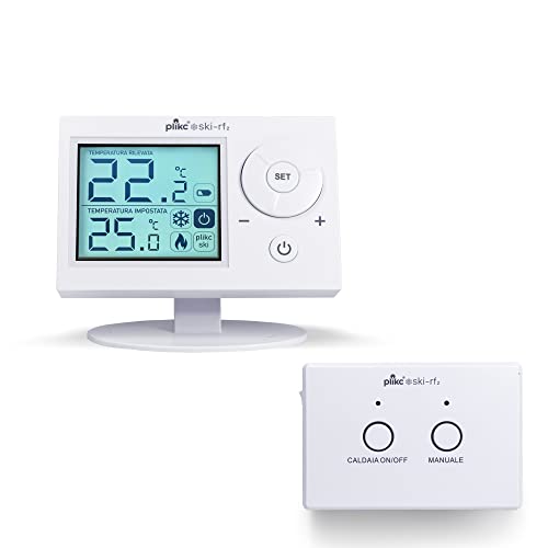 Plikc Digitales Raumthermostat SKI 2 RF (Weiß Wireless) von plikc