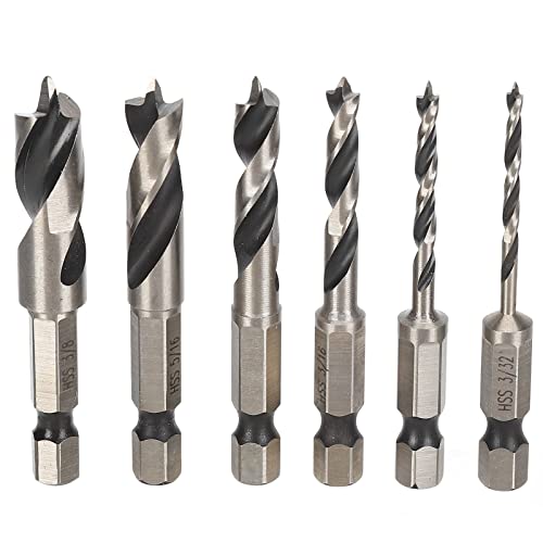 3 Punktbohrer Bit Hochgeschwindiger Stahl Imperial Holzbohrer Bits Set für Holzbearbeitung Ahorn Eiche Kirschmöbel machen Schränke Stifte 6pcs 3 Punktbohrer Bit Hochgeschwindiger Stahl Imperial Holzbohrer Bits Set für Holzbearbeitung Ahorn Eiche Kirschmöbel machen Schränke Stifte 6pcs von plplaaoo