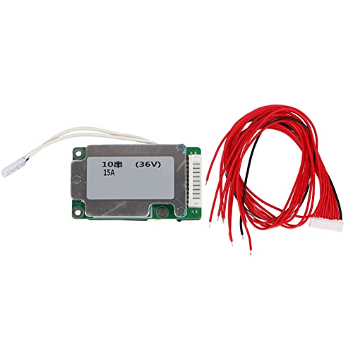 36 V, 15 A, 10 Saiten, Batteriemodul-Schutzplatine, BMS, Schutzplatine für Elektroroller-Akkupacks, hoher Sicherheitsfaktor, Temperaturkontroll-Schutzfunktion, breites von plplaaoo