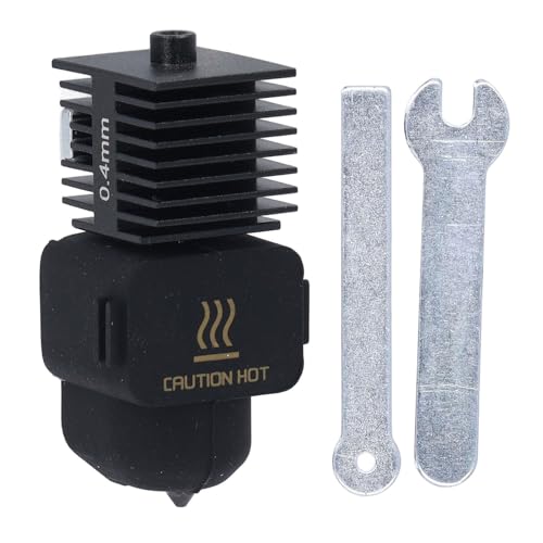 3D-Drucker-Hotend, abnehmbares Düsenset aus gehärtetem Stahl, verbessertes Gewindeextruder-Ersatzzubehör für A1 A1 Mini-3D-Drucker mit Hochtemperatur-Filamentunterstützung (0,4 mm) von plplaaoo