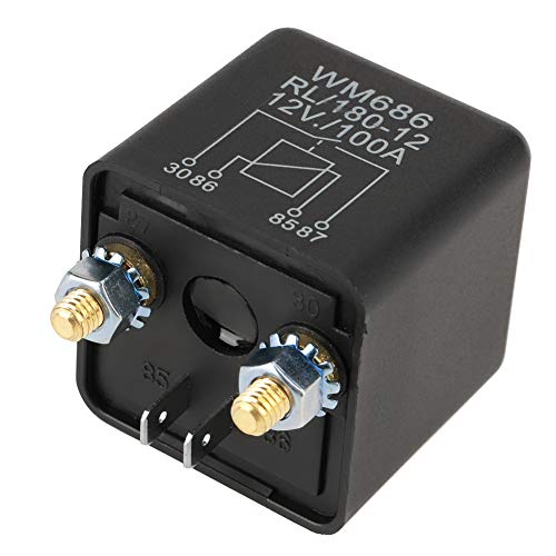 Auto Starter Relais Heavy Duty 12V 100A Normalerweise öffnen 4 -Pin -Relais für die Batteriesteuerung auf Auslöser hochwertiger haltbarer Materialstaubfunktion für von plplaaoo