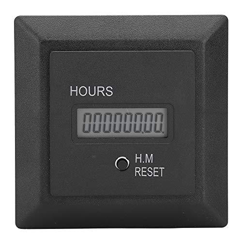 Digitalanzeige-Stundenzähler, hochpräziser Timer, universeller HM1R AC 100–240 V für Baumaschinen, landwirtschaftliche Maschinen, Generatoren, Autos, ABS-Material von plplaaoo