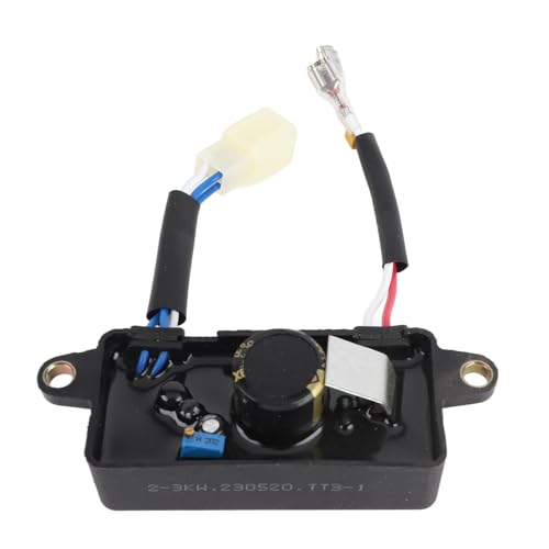 Generator-Spannungsregler, einphasig, hohe Stabilität, schnelle Reaktion, Spannungsstabilisator für 1-3-kW-Generatoren, Kunststoff, quadratisch, 2,8 kW Leistung, 220 μF, 250 V, 6 Generator-Spannungsregler, einphasig, hohe Stabilität, schnelle Reaktion, Spannungsstabilisator für 1-3-kW-Generatoren, Kunststoff, quadratisch, 2,8 kW Leistung, 220 μF, 250 V, 6 von plplaaoo