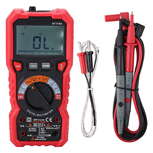 HT118A Handheld Digital Multimeter AC/DC Volt AMP OHM -Kapazität Hz Temp Tester mit Taschenlampe HT118A Handheld Digital Multimeter AC/DC Volt AMP OHM -Kapazität Hz Temp Tester mit Taschenlampe von plplaaoo