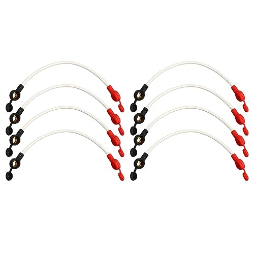 Kupferbatterie -Wechselrichterkabel Hochtemperaturwiderstand feuerfeste Batteriekabel mit Staubhut für Akkumulatoren 8pcs für stabile Stromversorgung und Anti -Aging von plplaaoo