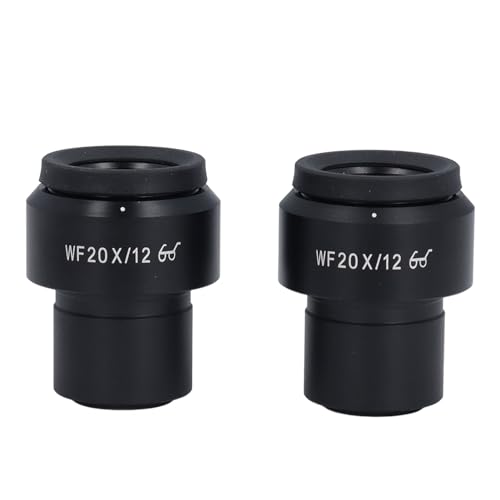 Mikroskop -Augenhaut -Breitfeld -Einstellbare Diopter optische Objektiv 20 -fache Vergrößerung für Laborforschung Aluminiumlegierung 30mm Grenzfläche 2 PCs von plplaaoo