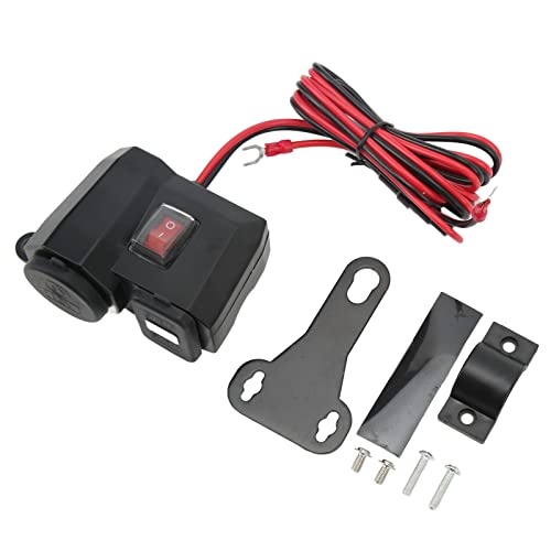 Motorrad Dual USB -Ladegerät wasserdicht 12 V Elektrofahrradnetzteil Adapter mit digitalem Voltmeter für Motorräder und Elektrofahrräder ABS -Material 190G Motorrad Dual USB -Ladegerät wasserdicht 12 V Elektrofahrradnetzteil Adapter mit digitalem Voltmeter für Motorräder und Elektrofahrräder ABS -Material 190G von plplaaoo