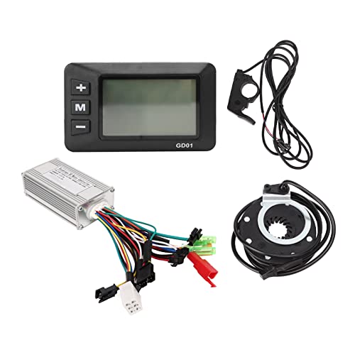 Motorsteuerungssatz für Elektrofahrräder, bürstenloser Motorregler, LCD-Messgerät, Daumengashebel, PAS-Set, Universalspannung 24 V, 36 V, 48 V für Elektrofahrräder, Roller, Motorsteuerungssatz für Elektrofahrräder, bürstenloser Motorregler, LCD-Messgerät, Daumengashebel, PAS-Set, Universalspannung 24 V, 36 V, 48 V für Elektrofahrräder, Roller, von plplaaoo