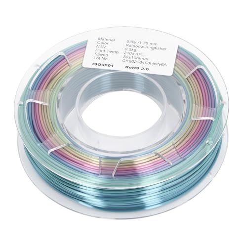 PLA -Filament 3D -Drucker Filament lebendige Seidenregenbogen -Gradientenfarbe 1,75 mm 200 g für Anycubic ComGrow Ender Sunlu Do3d mynt3d AMS FDM 3D -Drucker PLA -Filament 3D -Drucker Filament lebendige Seidenregenbogen -Gradientenfarbe 1,75 mm 200 g für Anycubic ComGrow Ender Sunlu Do3d mynt3d AMS FDM 3D -Drucker von plplaaoo